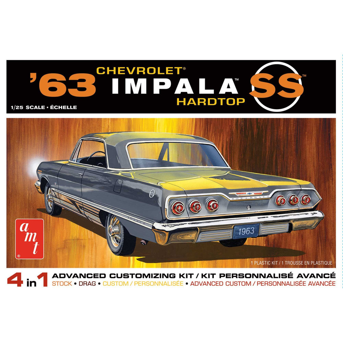 AMT 1149 1/25 1963 Chevy Impala SS 2T Model Kit