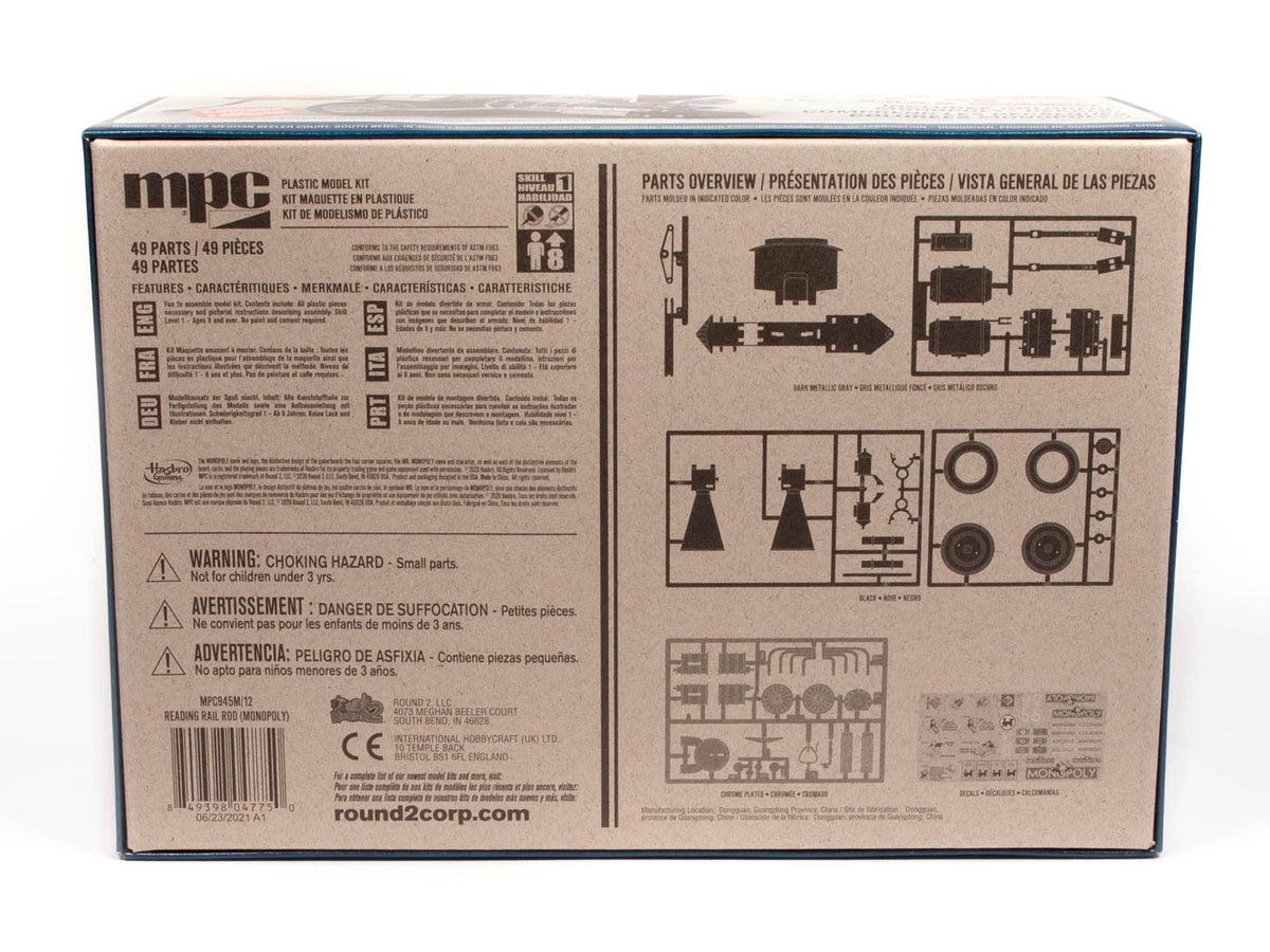 MPC 945M Monopoly Reading Rail Rod Custom Loco (SNAP) 1:25 Model Kit