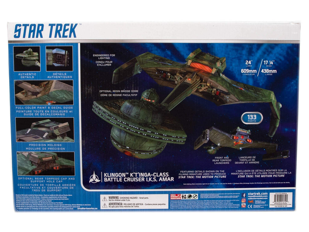 Polar Lights 950 1/350 Star Trek Klingon K't'inga Model Kit