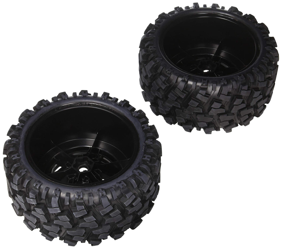 Traxxas 7772X X-Maxx Maxx AT Tires Black Wheels 8.0x4.0 Foam (2)