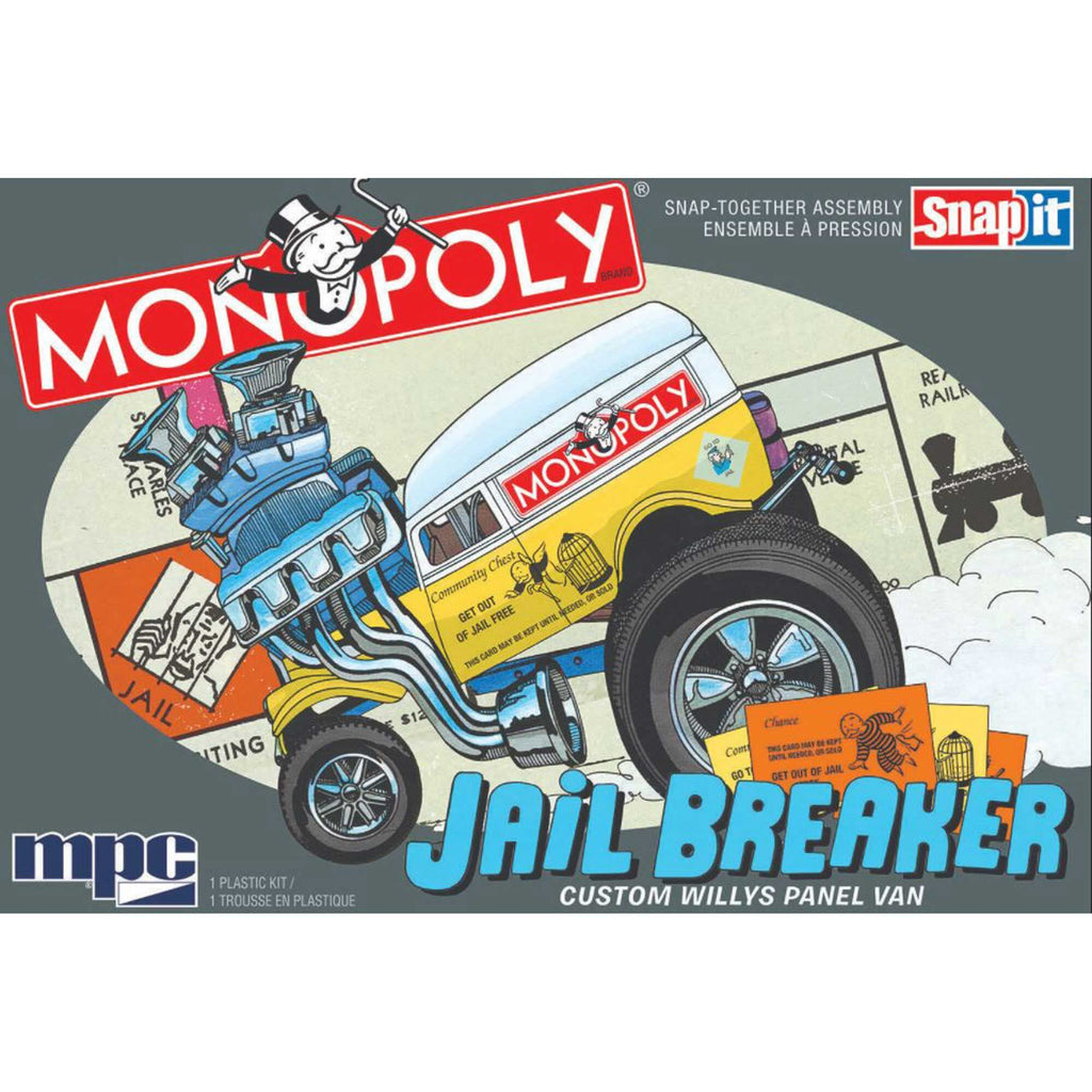 MPC 946M Monopoly Jail Breaker Custom Willys Panel SNAP1:25 Model Kit