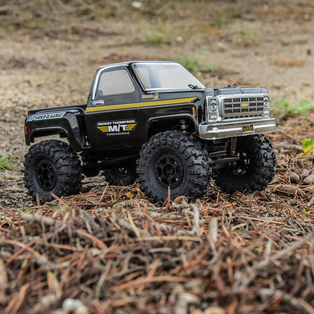 Pro-Line 1021510 1/24 Mickey Thompson Baja Pro X F/R 1.0" MTD Tires 7mm Black Holcomb (4)