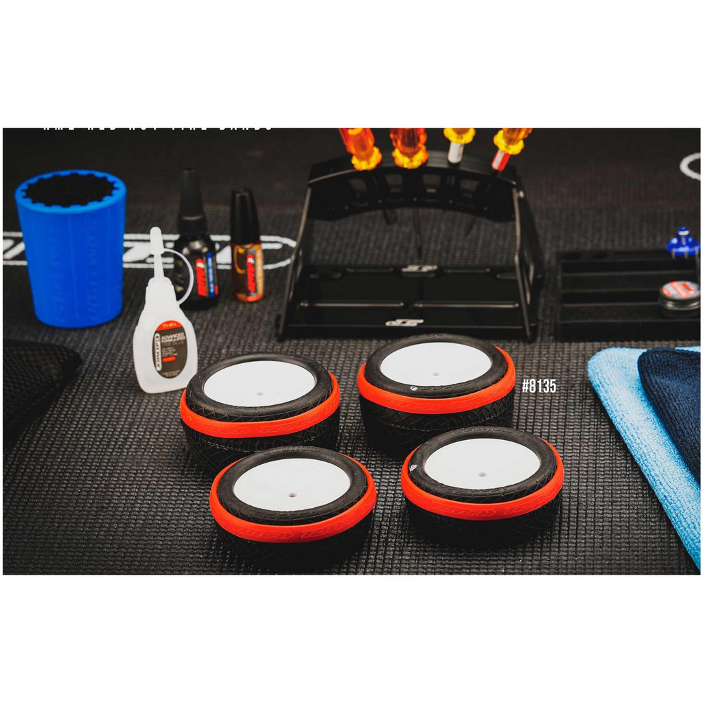 J-Concepts 8135 RM2 Red Hot Tire Bands, Red