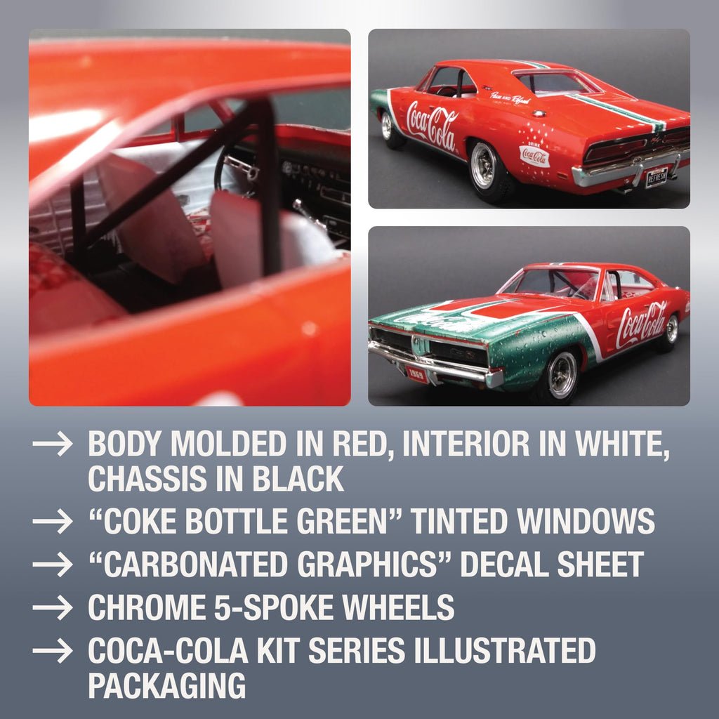 MPC 919M 1/25 1969 Dodge Charger RT Coca-Cola Snap 2T Model Kit