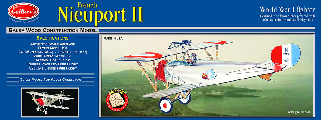 Guillow 203 Nieuport II Laser Cut