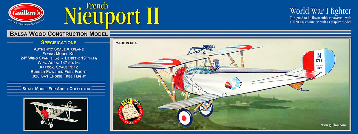 Guillow 203 Nieuport II Laser Cut