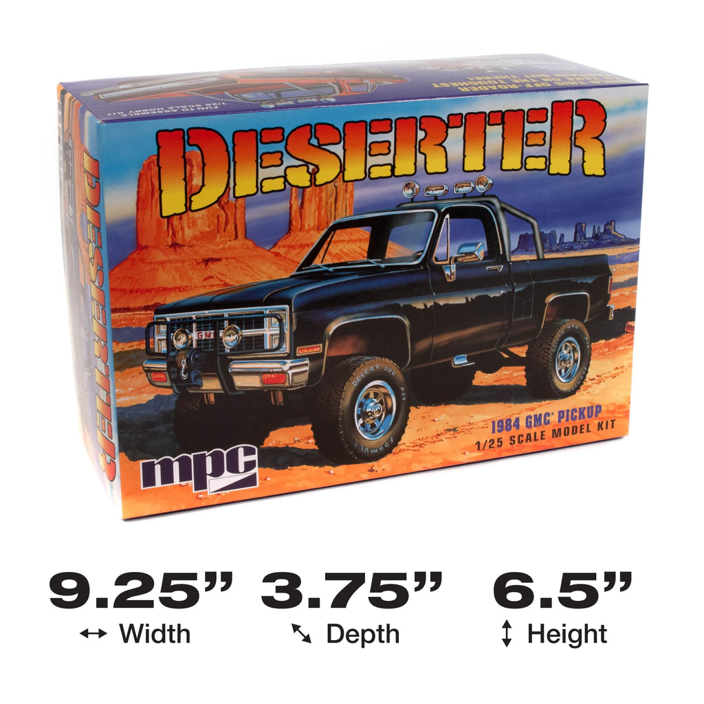 MPC 848 1/25 1984 GMC Pickup, Black Model Kit