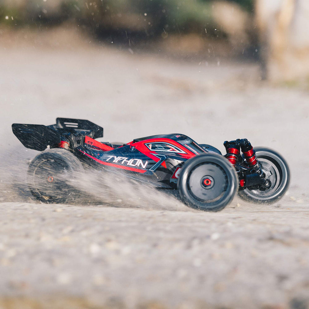 Arrma 8606V5 Typhon 6S 4WD BLX 1/8 Buggy RTR, Black