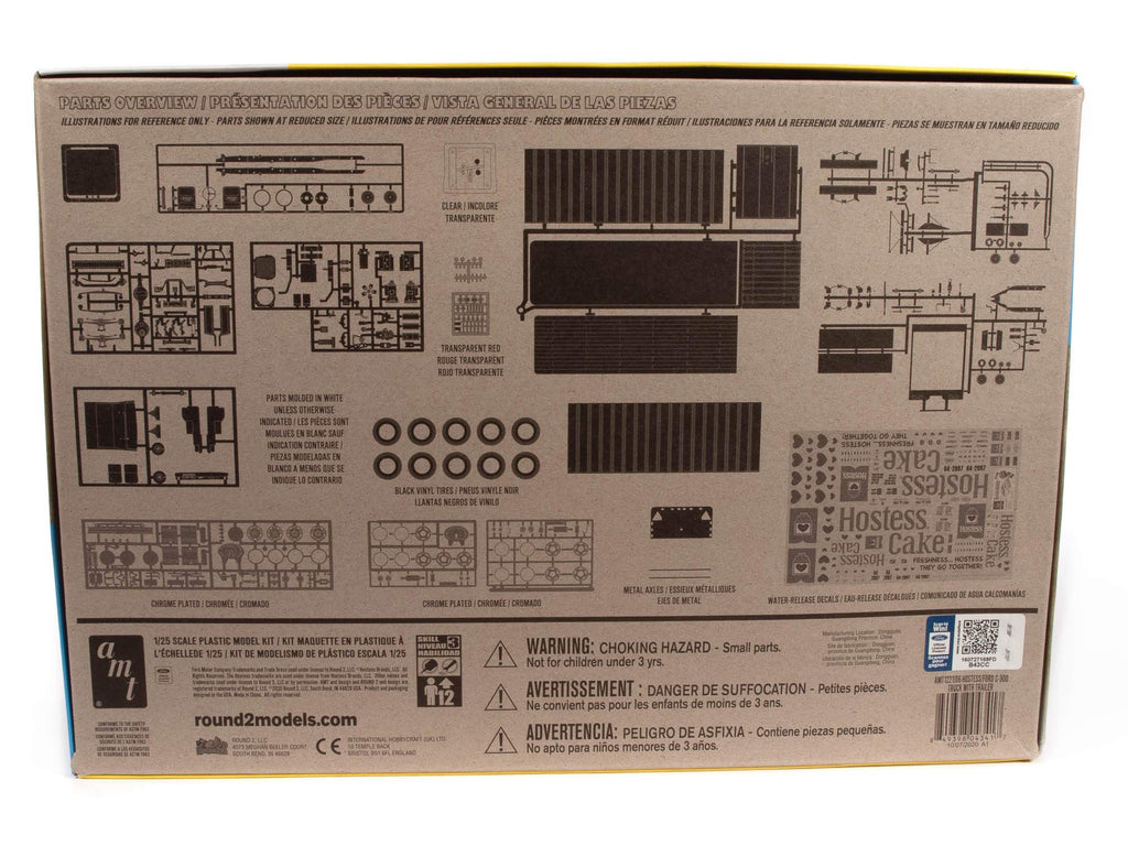 AMT 1221 1/25 Ford C600 Hostess Truck with Trailer Model Kit