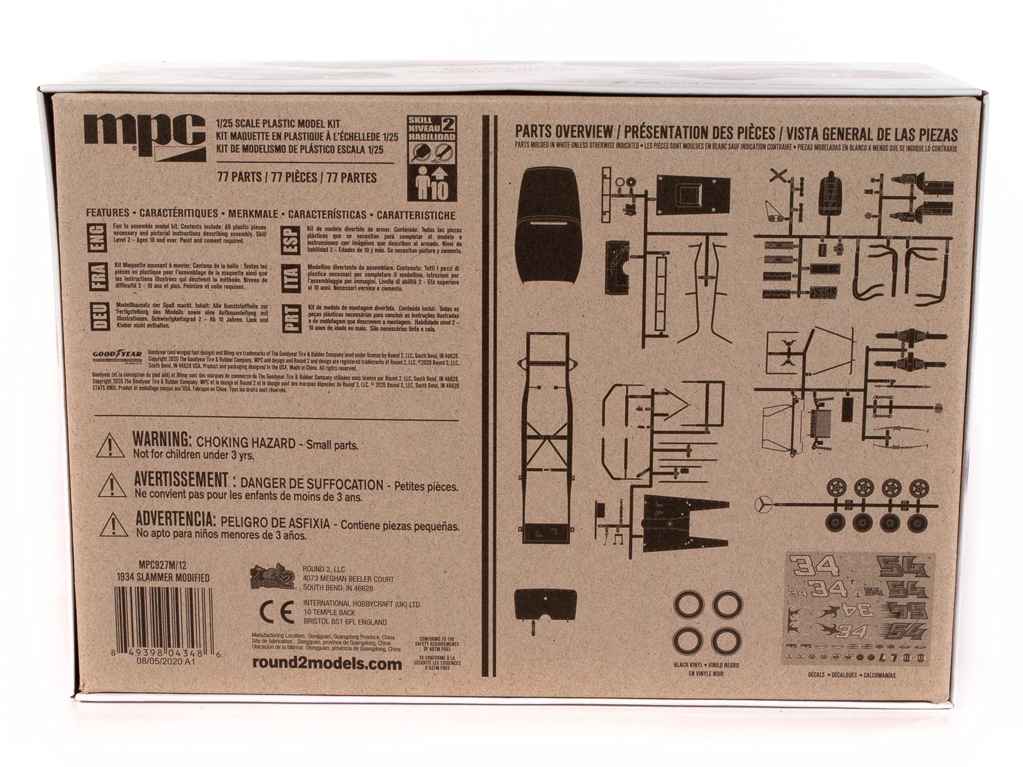 MPC 927M 1/25 1934 Slammer Modified Model Kit