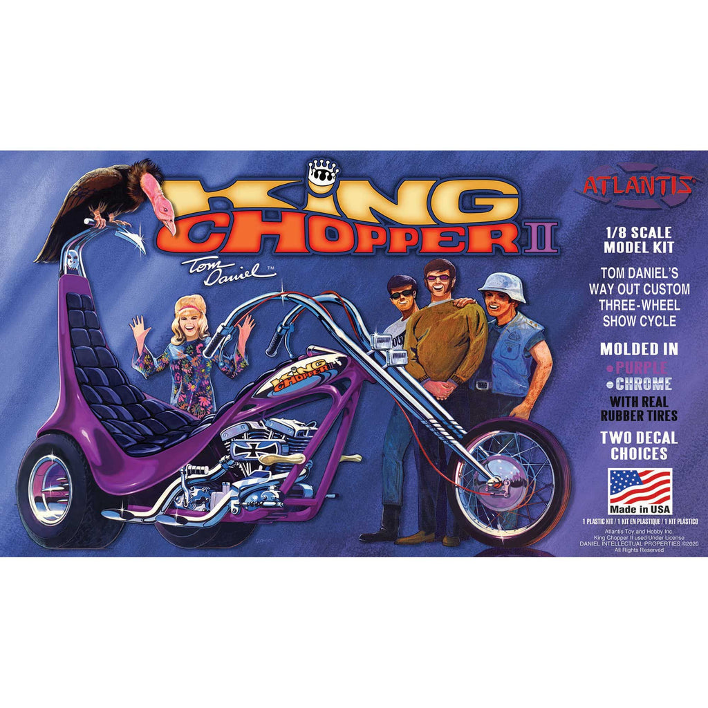 Atlantis M224 Tom Daniel  King ChopperII 1/8 Plastic Model Trike