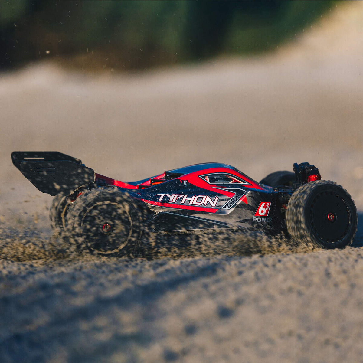 Arrma 8606V5 Typhon 6S 4WD BLX 1/8 Buggy RTR, Black