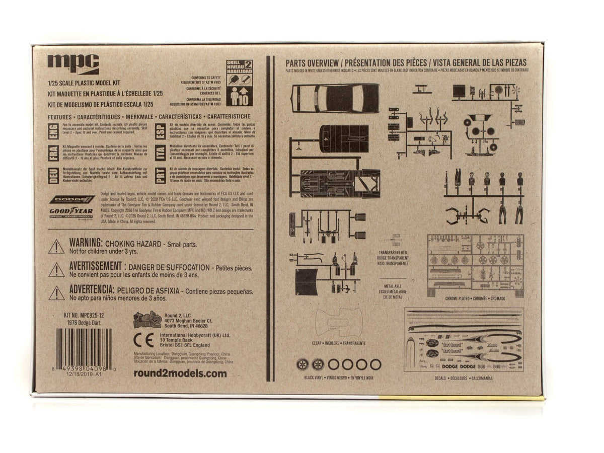 MPC 925 1/25 1976 Dodge Dart Sport Model Kit