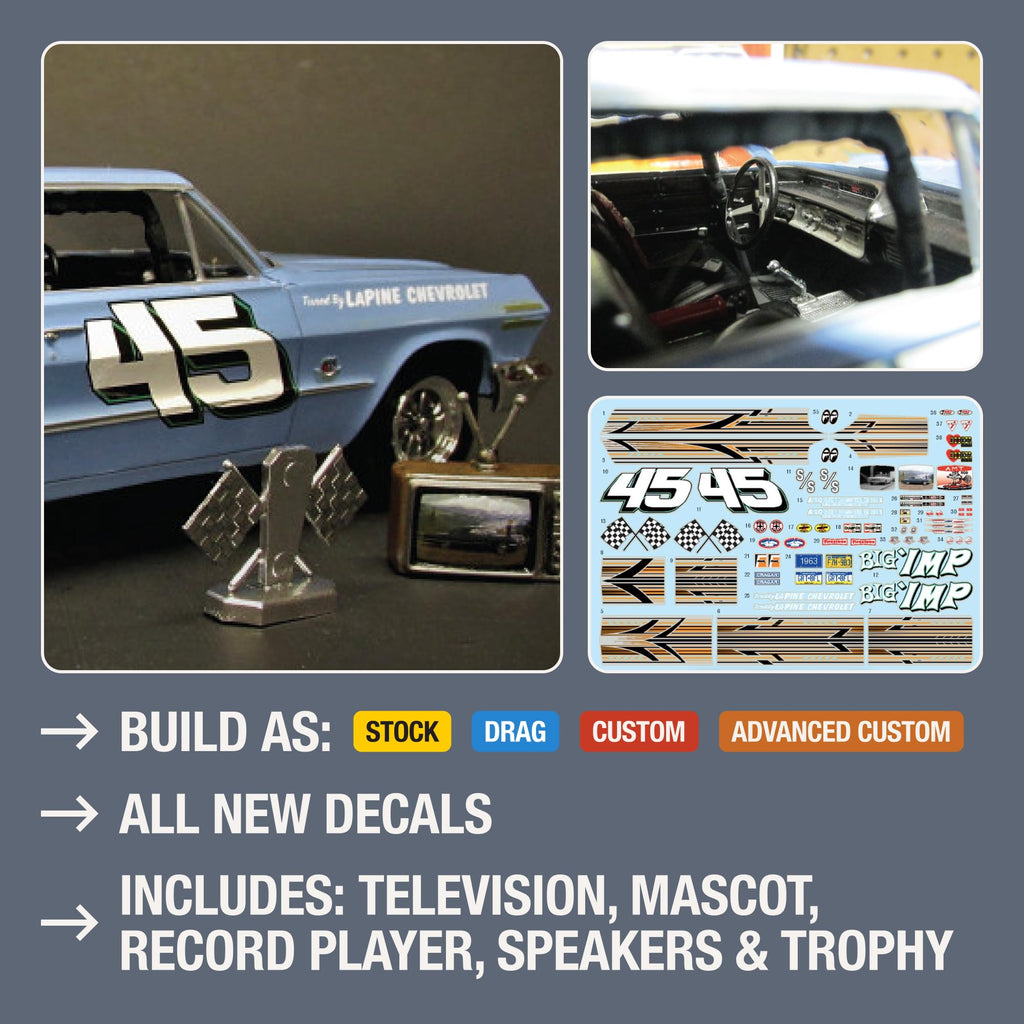 AMT 1149 1/25 1963 Chevy Impala SS 2T Model Kit