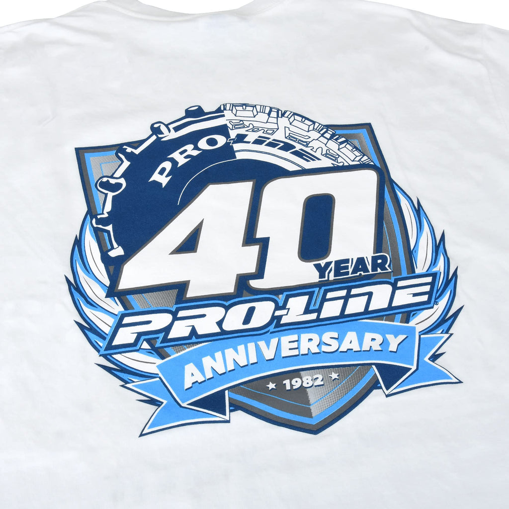 Pro-Line 985803 40th Anniversary White TShirt Large