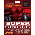 Moebius Models 1017 1/25 Super Single Tractor Wheel & Tire Set (6) Model Kit