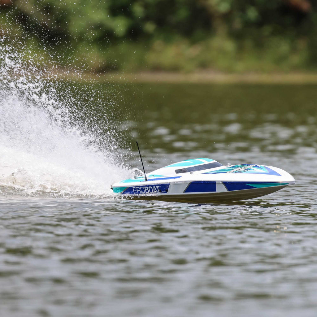 ProBoat PRB08032V2T2 Sonicwake V2 36" Brushless Deep-V Self-Righting RTR, White