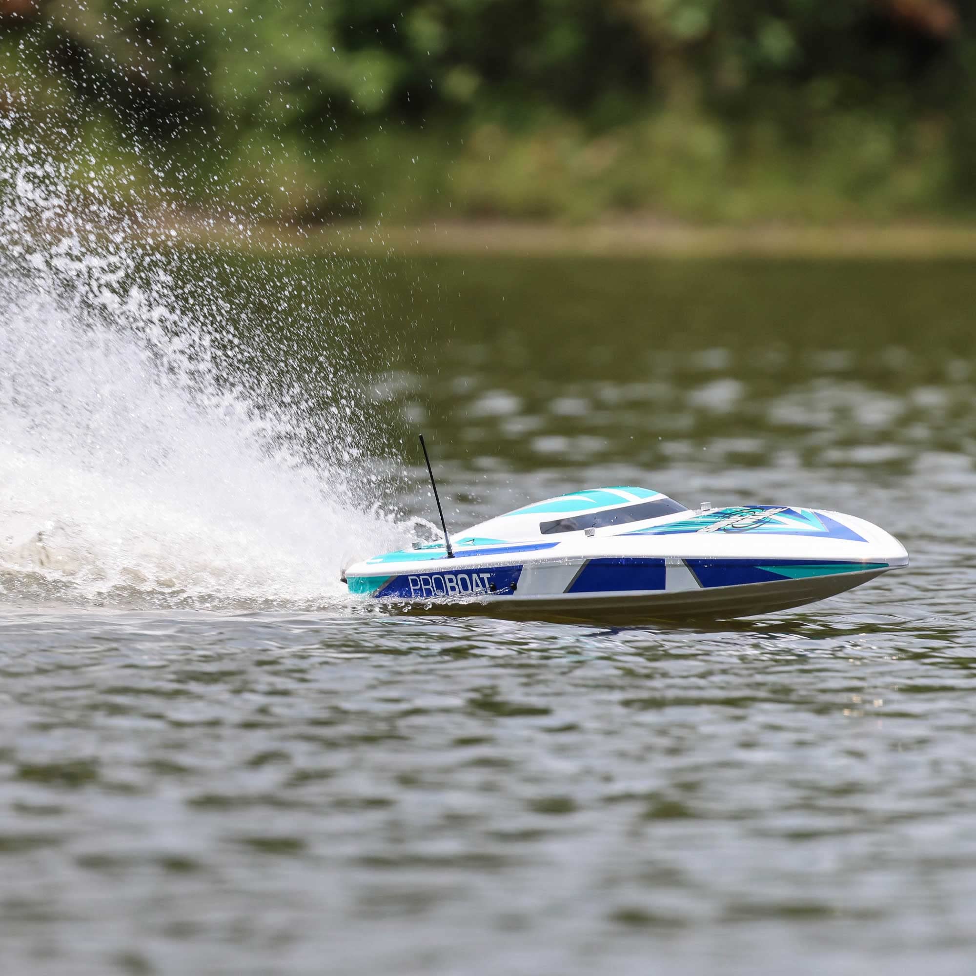 ProBoat PRB08032V2T2 Sonicwake V2 36" Brushless Deep-V Self-Righting RTR, White