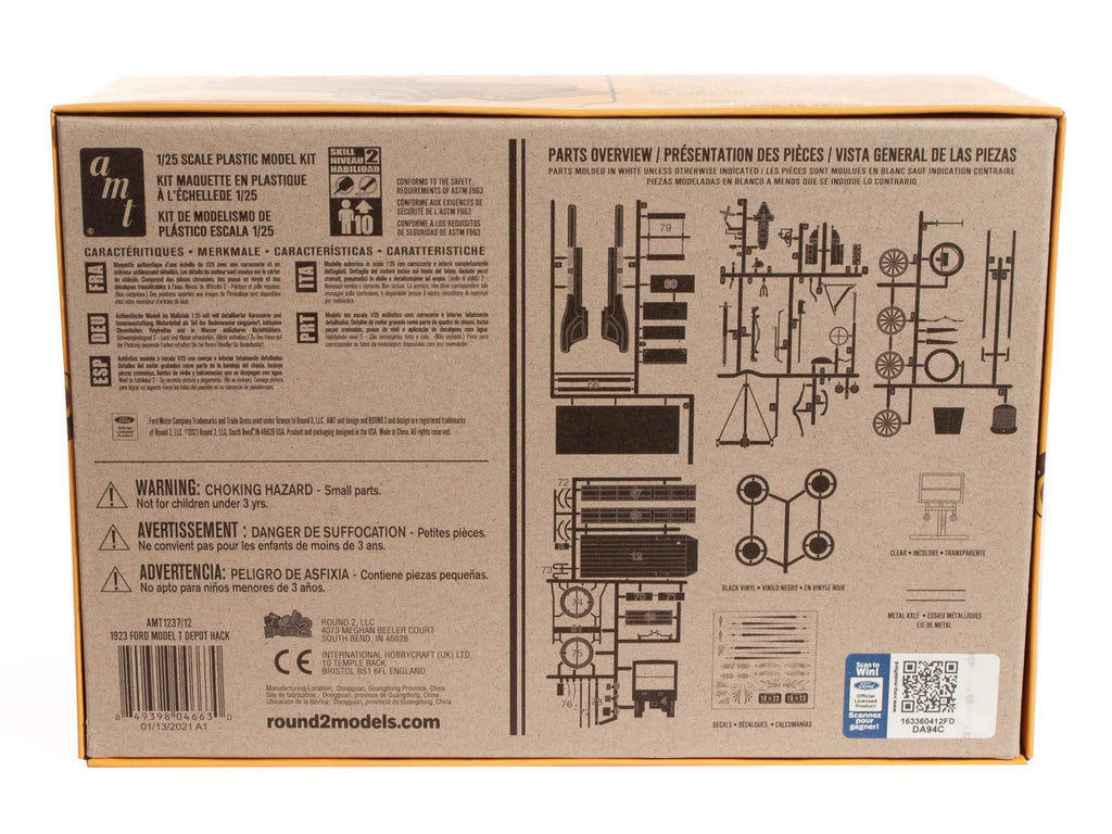 AMT 1237 1923 Ford T Depot Hack Model Kit