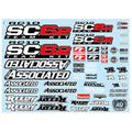 Team Associated 71154 RC10SC6.2 Decal Sheet