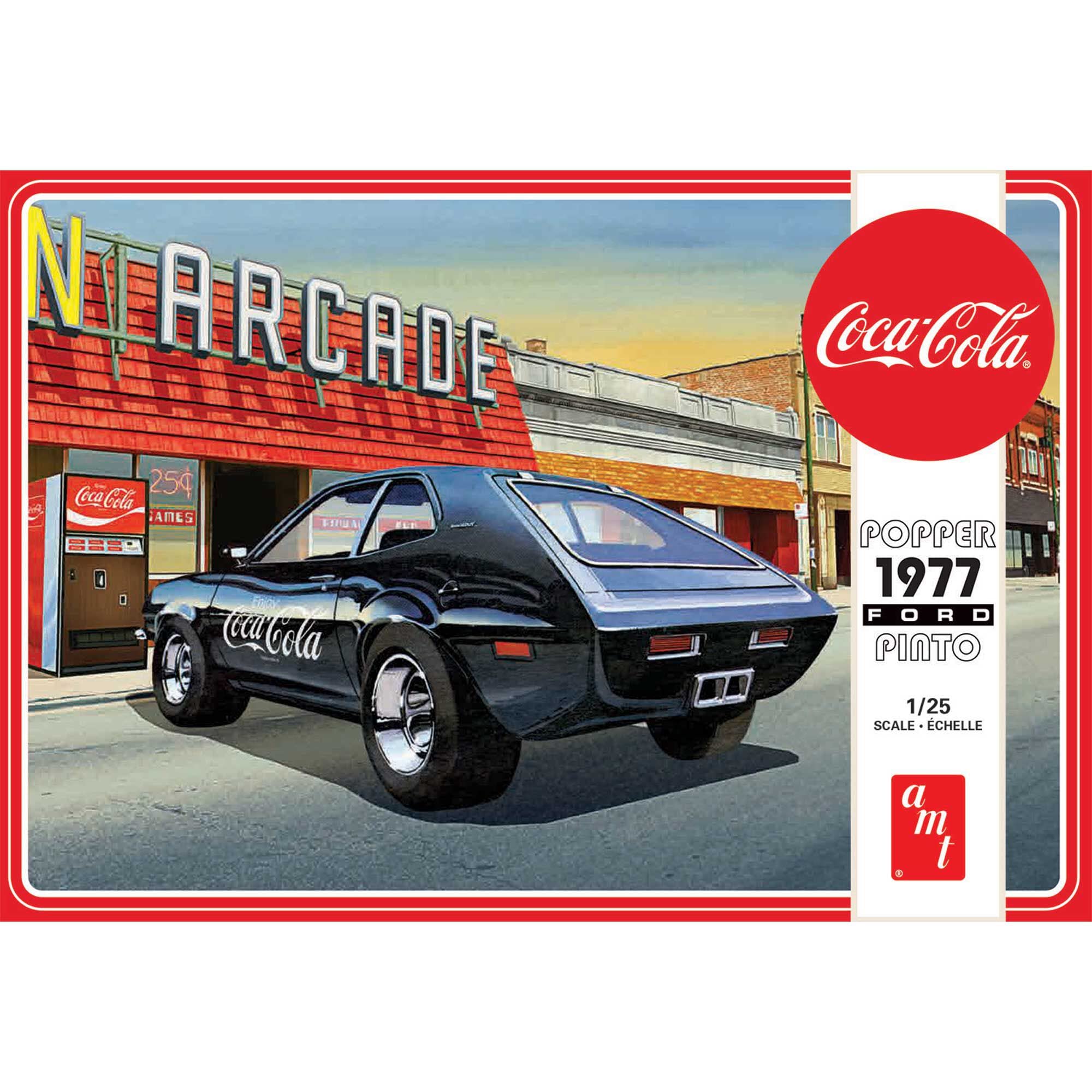 AMT 1166M 1/25 1977 Ford Pinto Popper w/Coke Mchne Coca-Cola