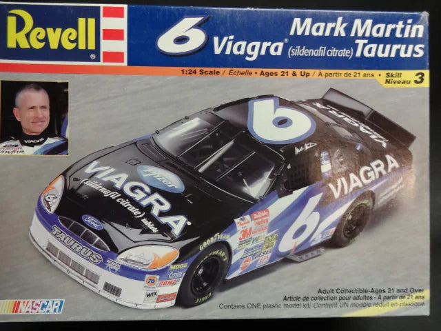 Revell 85-2399 Mark Martin #6 Viagra Ford Taurus NASCAR 1:24 Model Kit