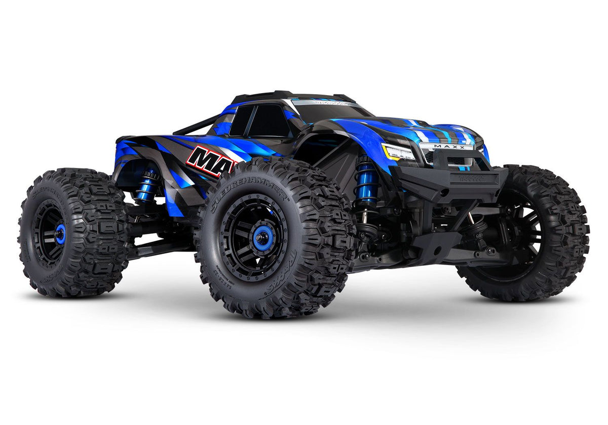 Traxxas 89086-4-BLUE Maxx 1/10 4WD Brushless WideMaxx RTR Blue