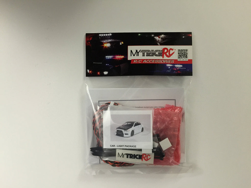 MyTrickRC CR1 Car Package 2 Headlight - 1-UF-7 Controller, 2-White,
