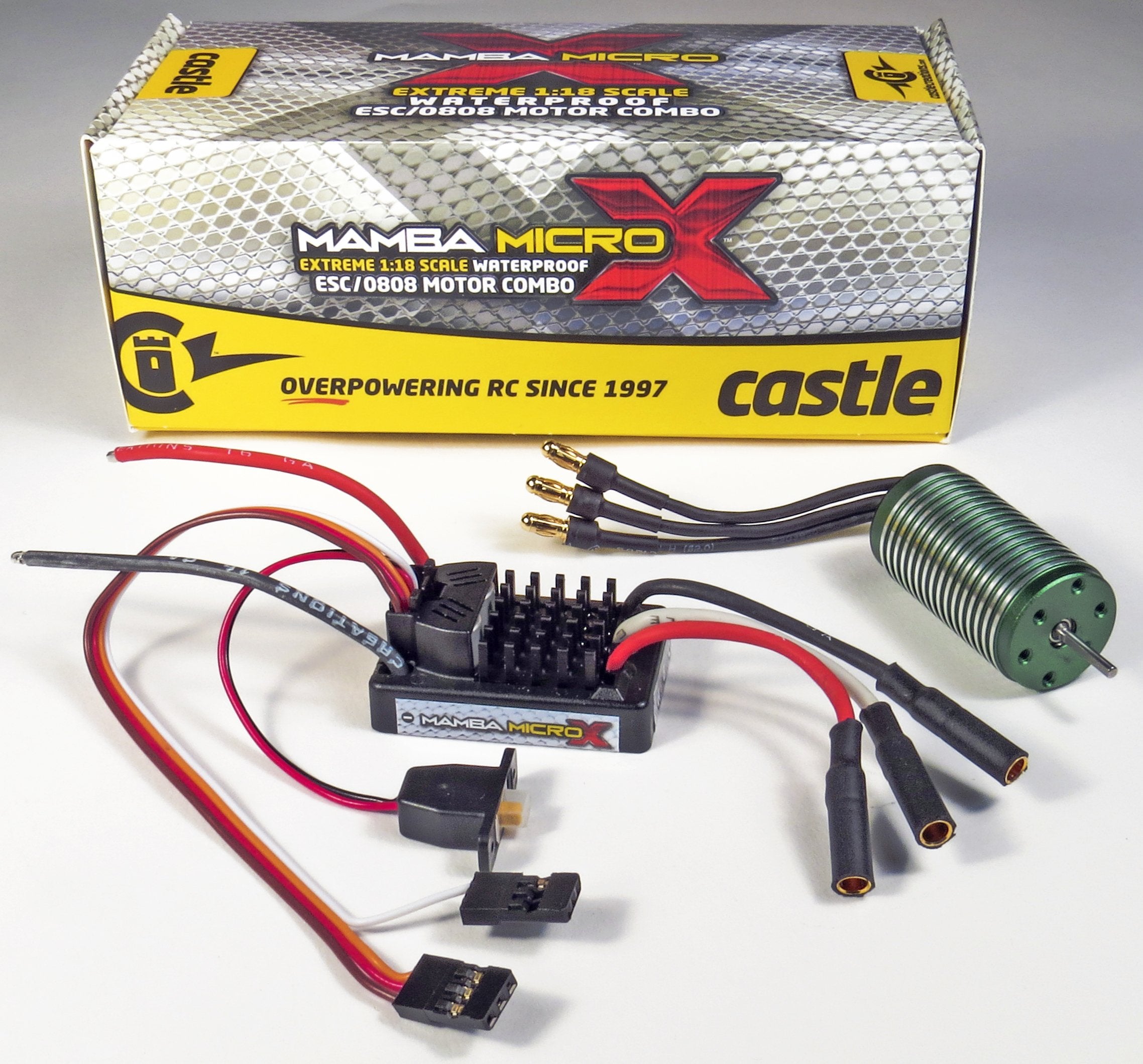 Castle Creations 010-0147-03 1/18 Mamba Micro X ESC w/ 8200KV Motor 010-0147-03