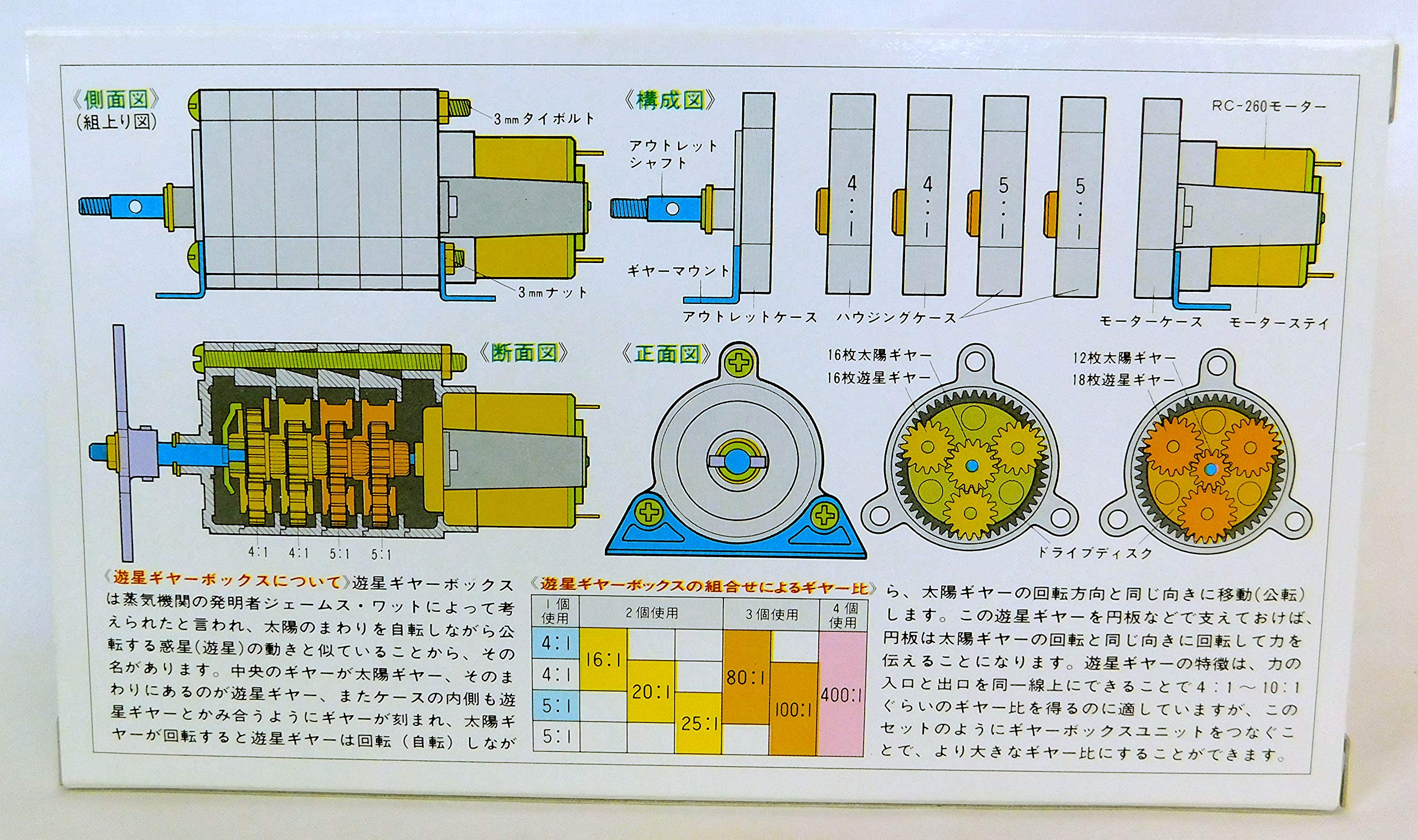 Tamiya 72001 Planetary Gear Box Set
