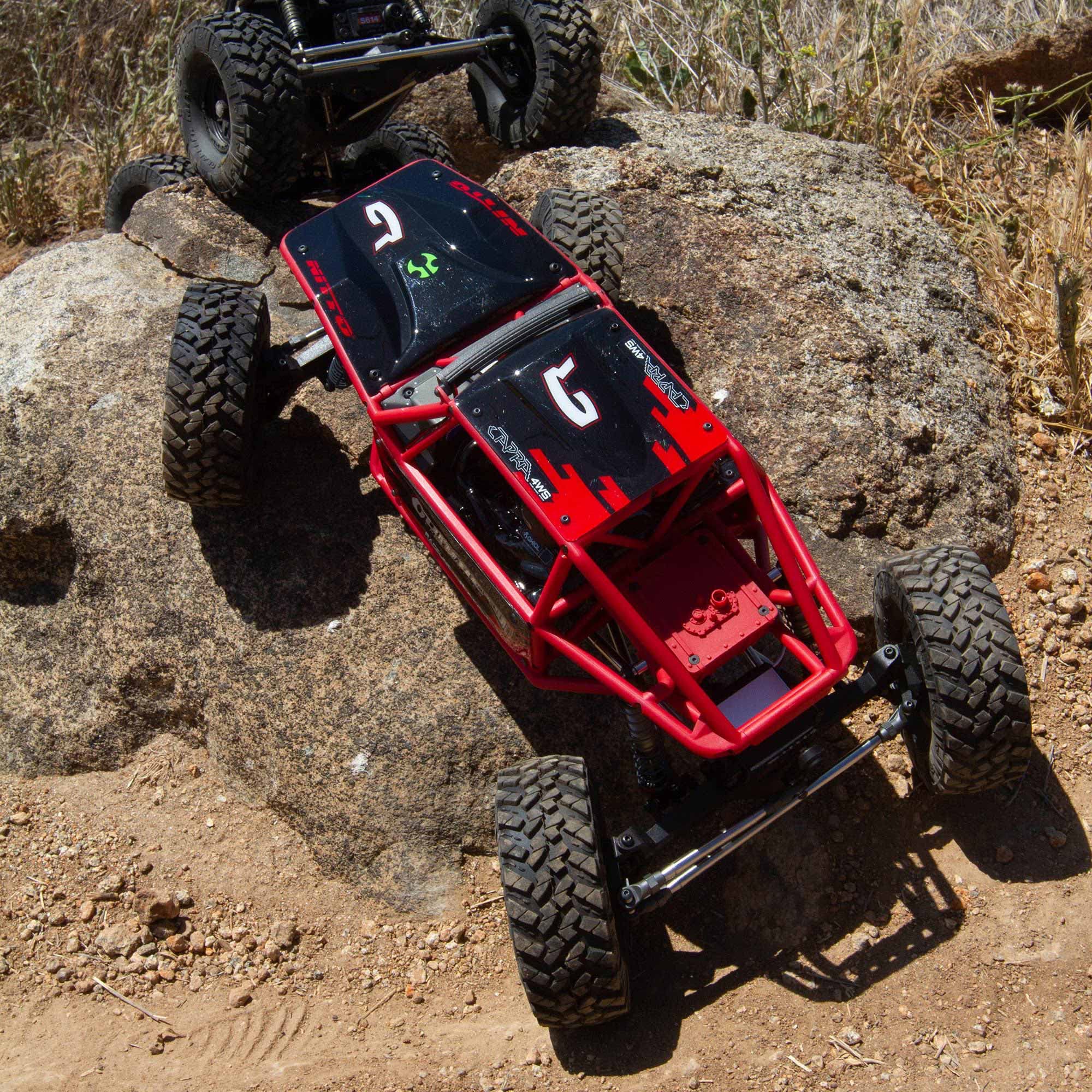 Axial AXI03022T2 Capra 1.9 4WS Currie Unlimited Trail Buggy RTR, Black