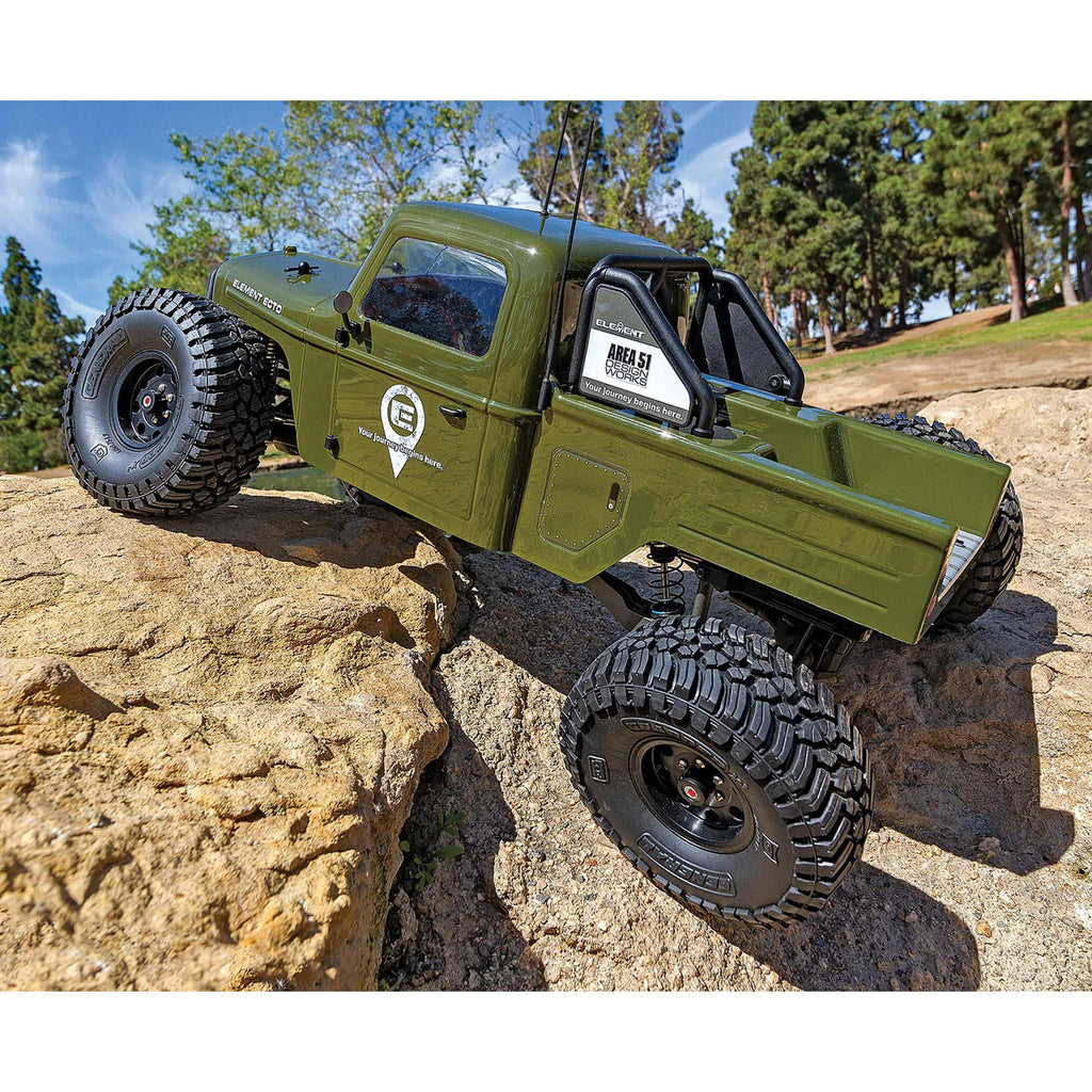 Associated 40117C Enduro Ecto Trail Truck, green RTR LiPo Combo