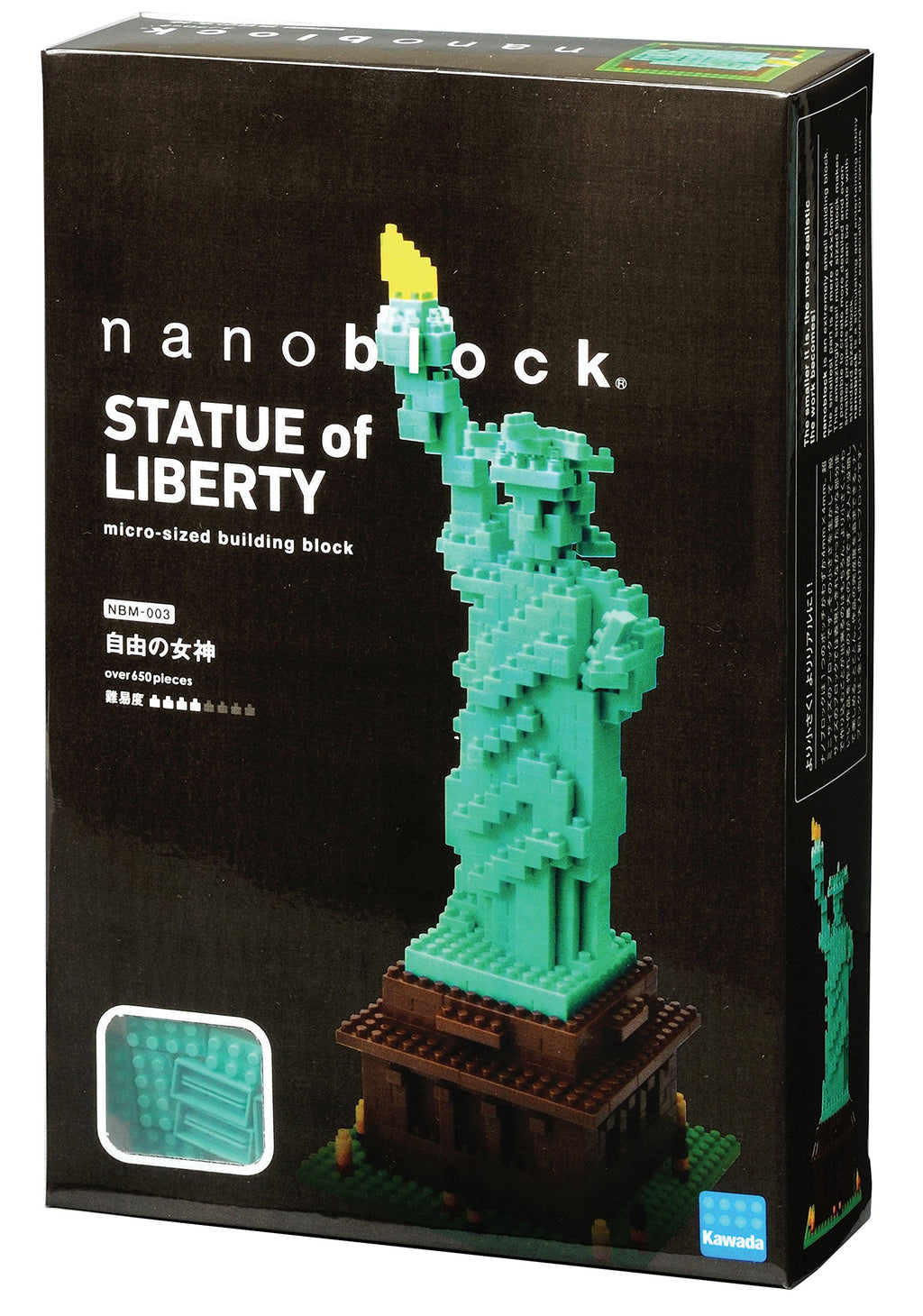 Nanoblock 14495 Statue of Liberty "World Famous Buildings", Nanoblock