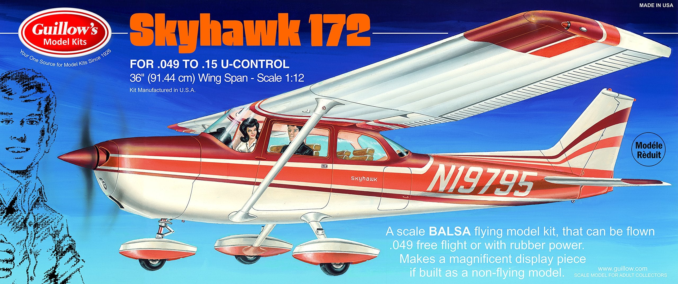 Guillow 802 Cessna Skyhawk Model Kit