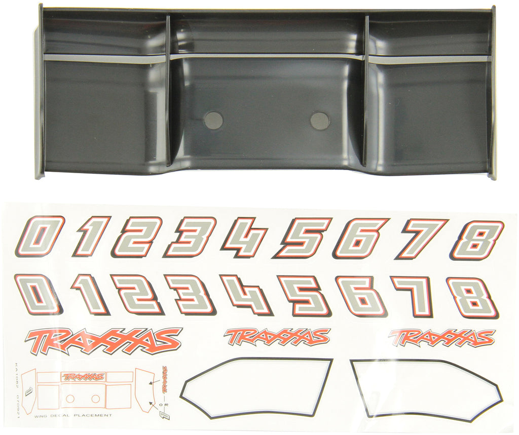 Traxxas 5446 Black Deck Wing: 1/10 Revo 2.5/3.3 & E-Revo