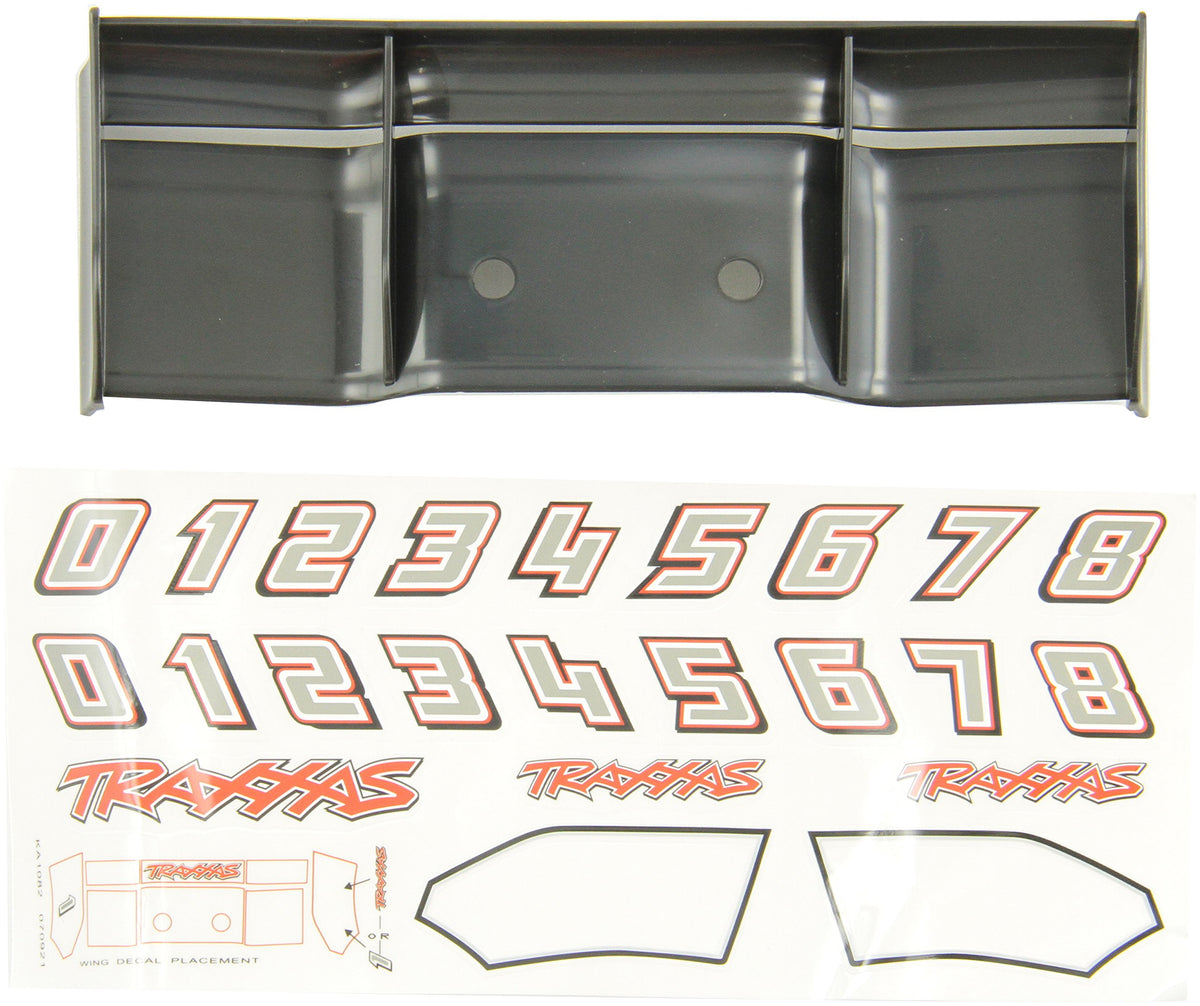 Traxxas 5446 Black Deck Wing: 1/10 Revo 2.5/3.3 & E-Revo