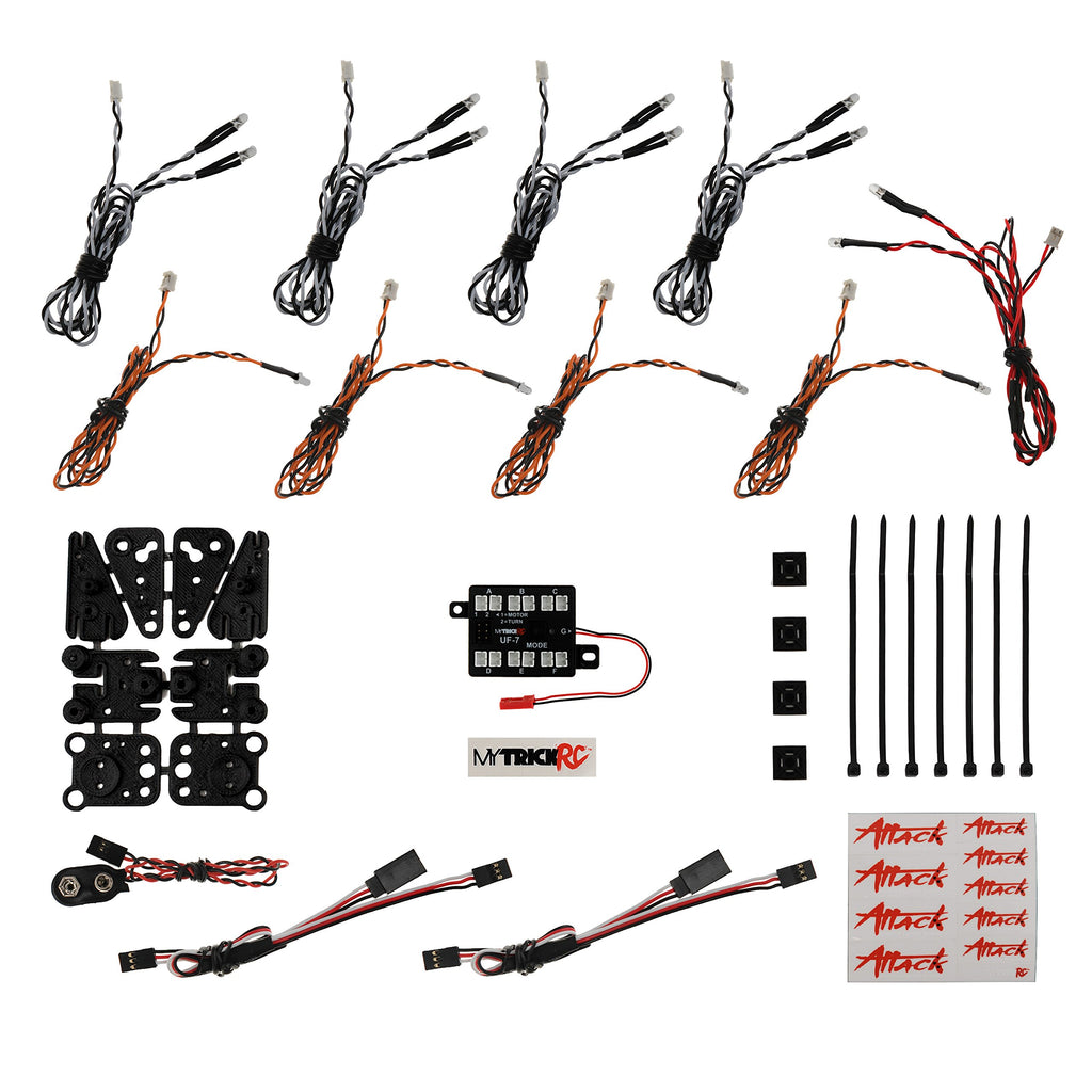 MyTrickRC TD1 TRX4 UF-7 Light Bar Kit- with Headlights, Tail / Brake