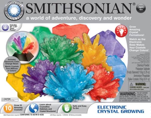 Smithsonian 49010 Electronic Crystal Growing Kit LED Light Science STEM Set