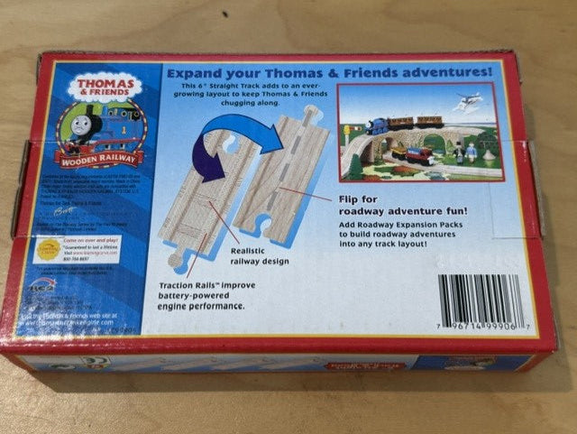 Thomas & Friends 99906 6 Inch Straight Wooden Railway Track 4 Pieces LC99906