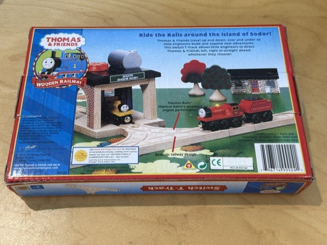 Thomas & Friends 99924 Switch T-Track Wooden Railway Learning Curve 3 Pieces LC99924