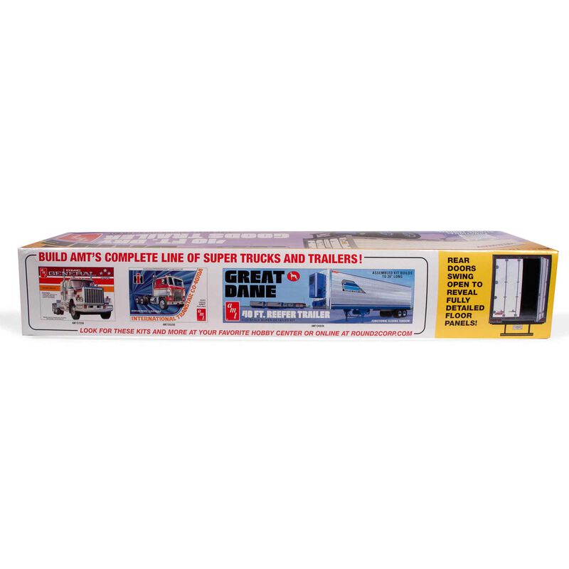 AMT 1185 1/25 Great Dane 40' Dry Goods Semi Trailer Model Kit Skill 3