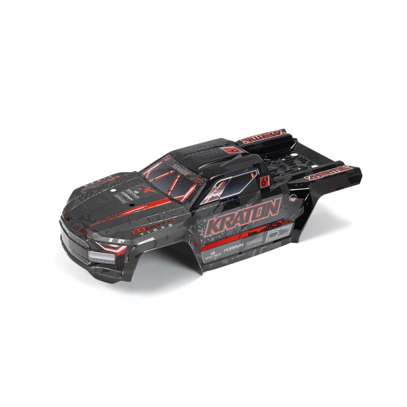 ARRMA ARA406169 Kraton 6S EXB BLX Painted Body Black Red Decalled Trimmed