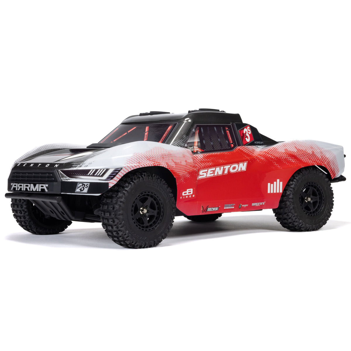 Arrma ARA4303V4T2 1/10 SENTON 223S DSC 4X4 RTR Brushless Short Course Truck, Red