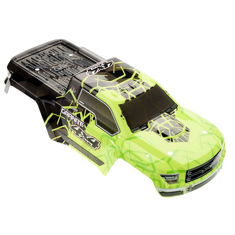 ARRMA AR402253 Granite 4X4 MEGA Painted Green Body w/Decals 1/10