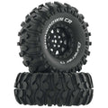 DuraTrax DTXC4034-FINAL Showdown CR C3 Mounted 1.9" Crawler Tires, Black (2)