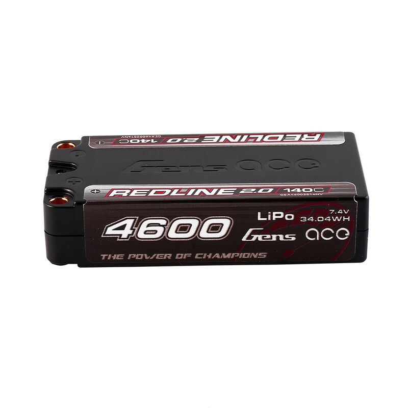 Gens Ace GEA46002S14NV 4600mAh 2S 140C 7.4V LiPo Redline 2.0 5mm