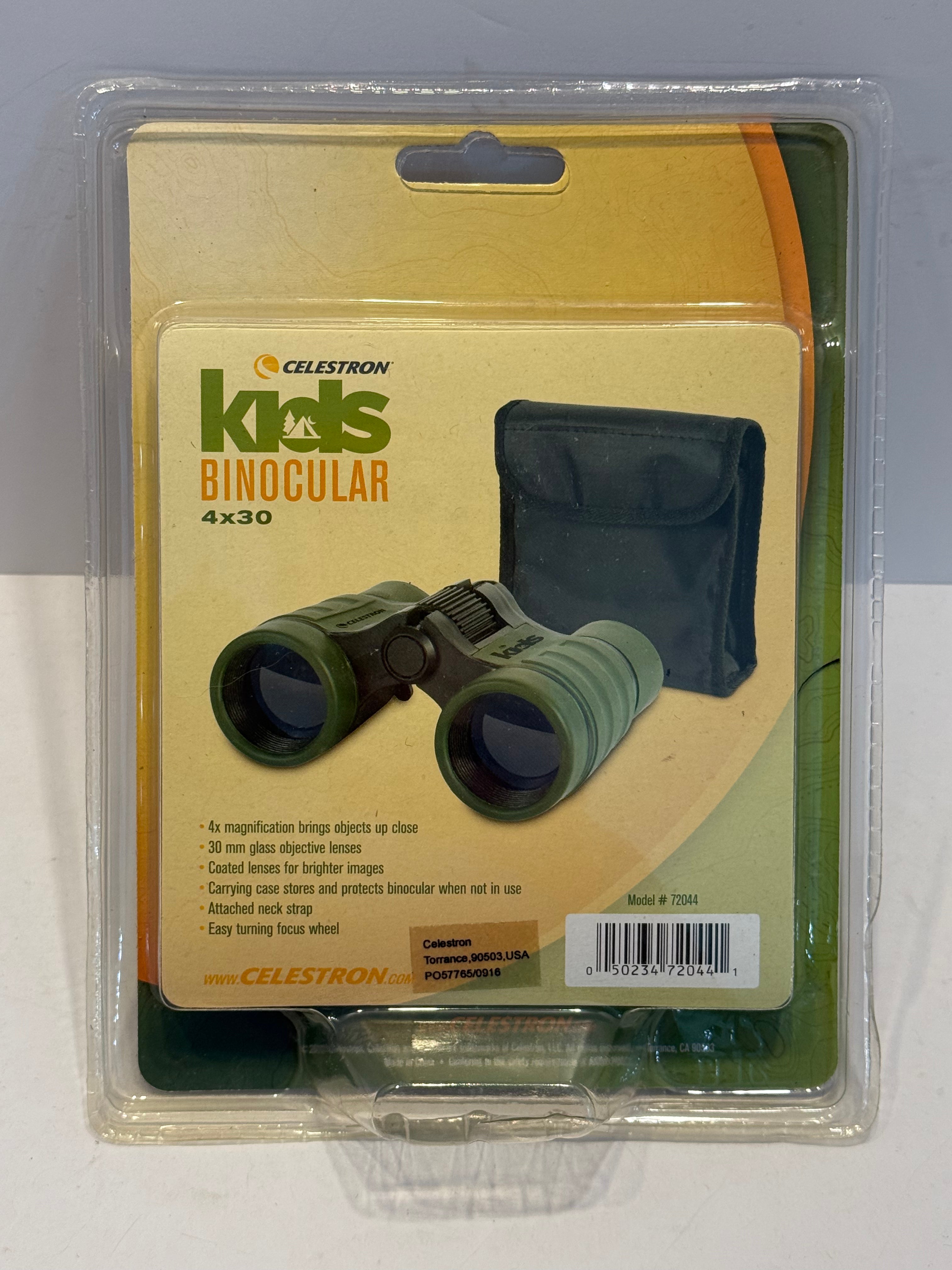 Celestron 72044 Kids 4x30 Binoculars Roof Prism Compact Lightweight NEW