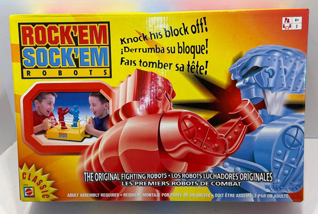 Mattel 68896 Rock 'Em Sock 'Em Robots Boxing Game New in Box Retro Toy