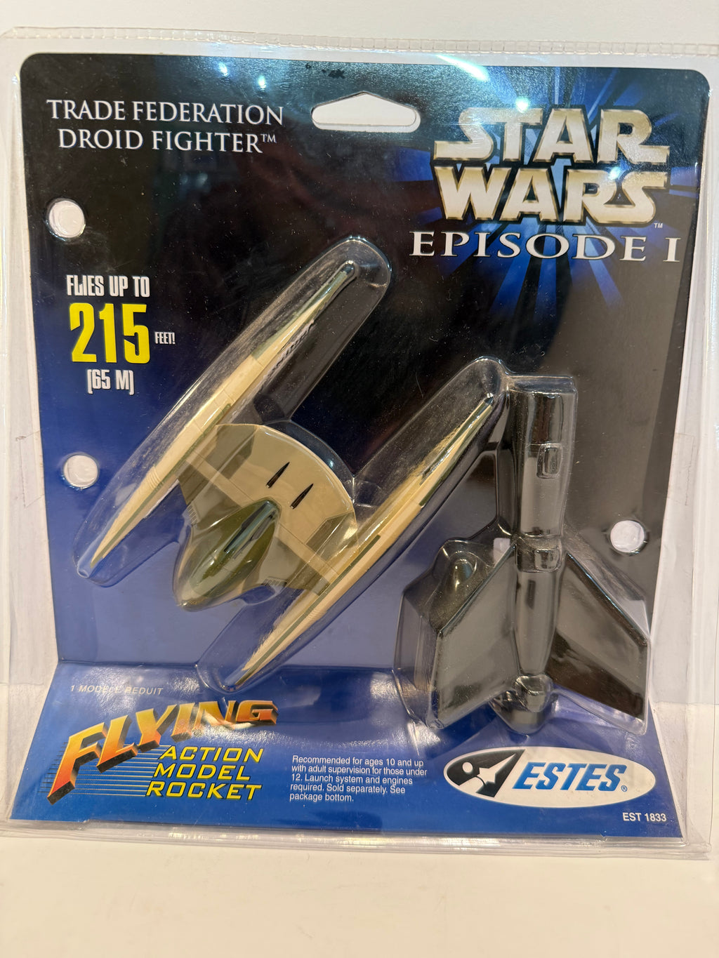 Estes 1833 Vintage Star Wars Trade Federation Droid Fighter Model Rocket