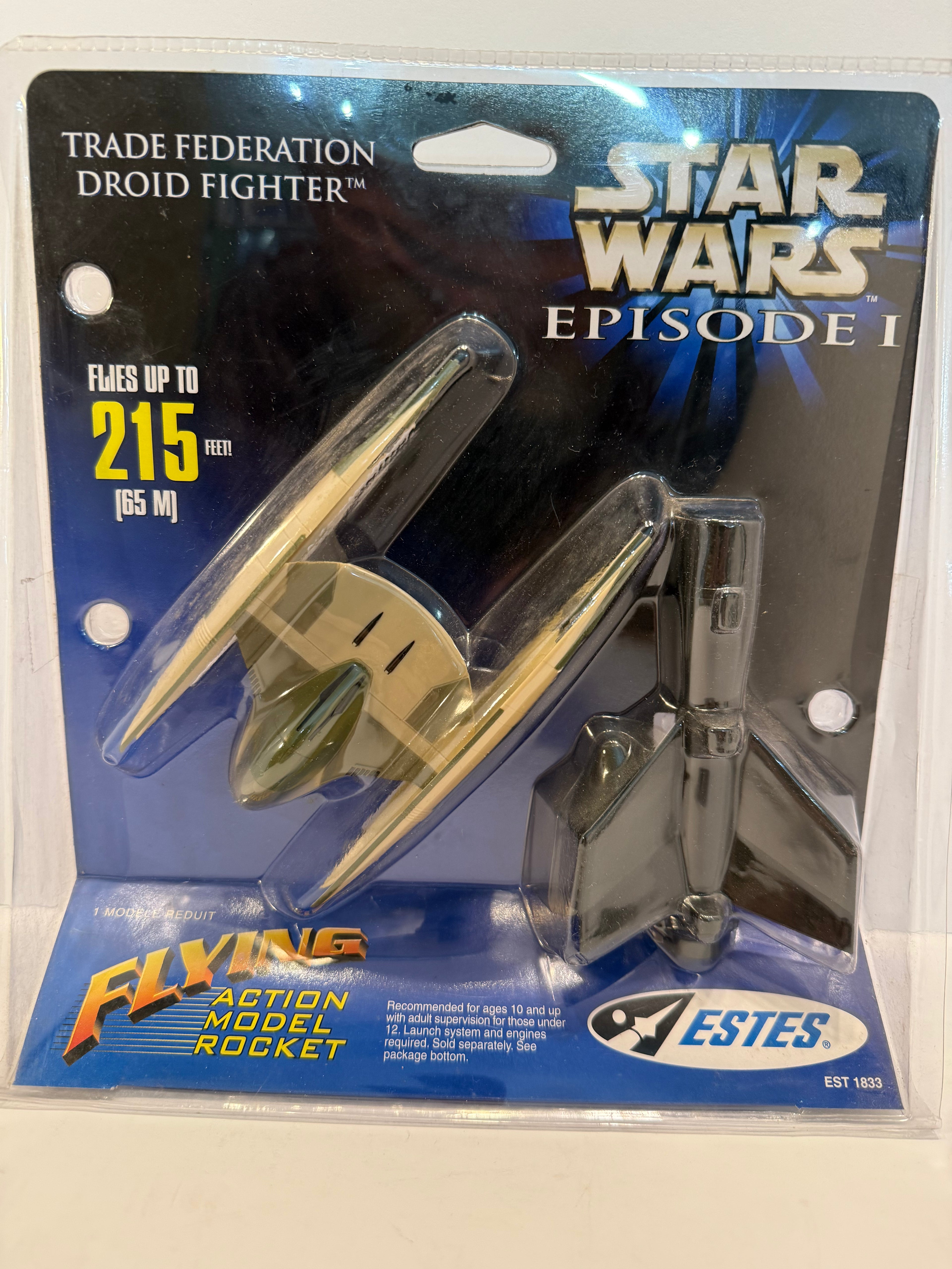 Estes 1833 Vintage Star Wars Trade Federation Droid Fighter Model Rocket